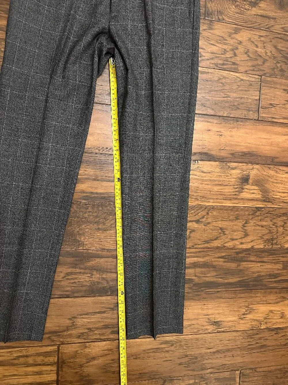 Banana Republic Gray Windowpane Dress Pants